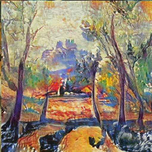 Neural network Fauvist painting