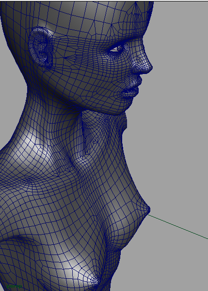 Subdivision surface figure model
