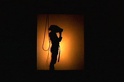 ShadowScreen installation view of Char Davies' Osmose